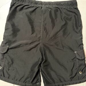 Generation One G1 Black Swim Trunks Medium Mesh Lined Cargo Shorts